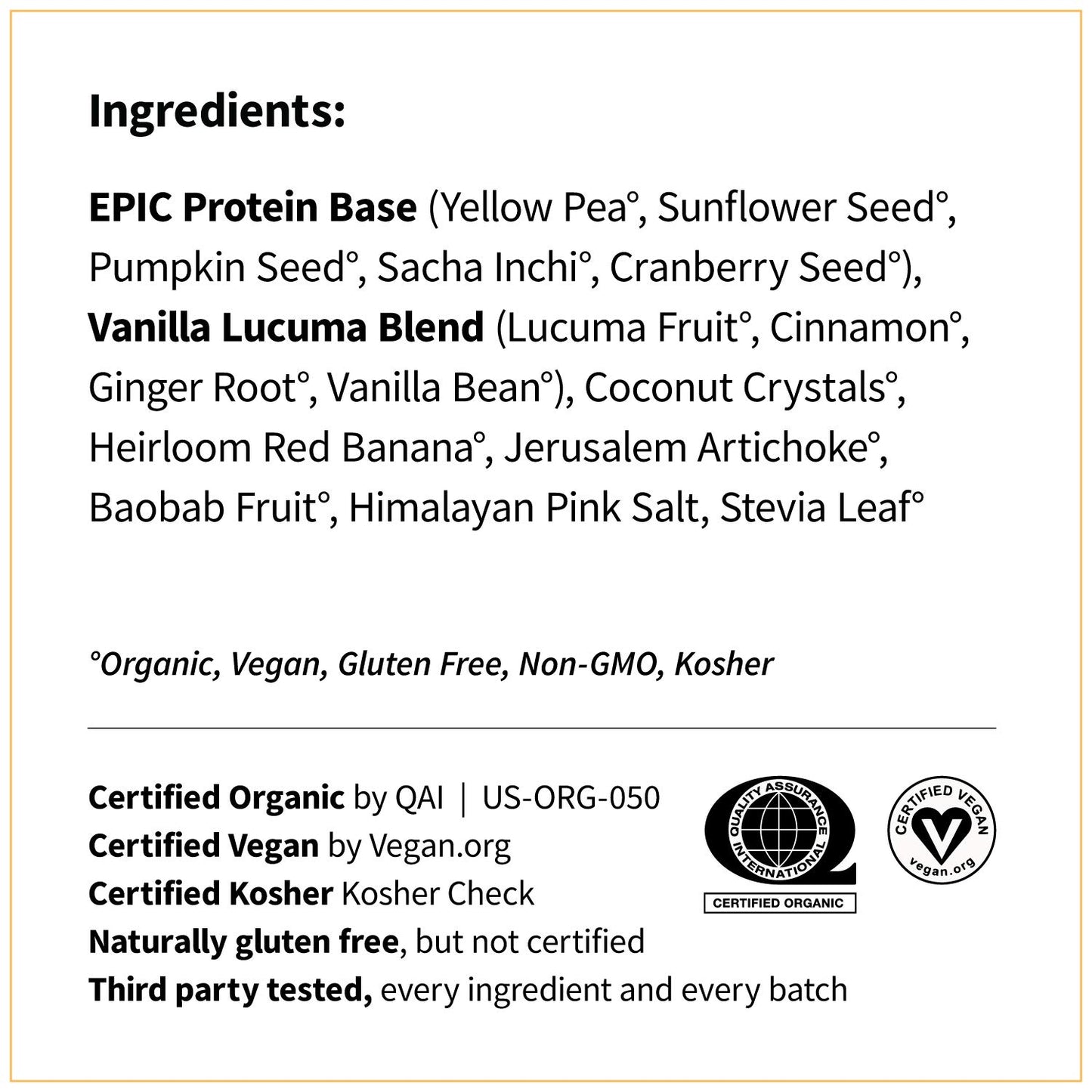 Epic Protein Vainilla Lúcuma 455g