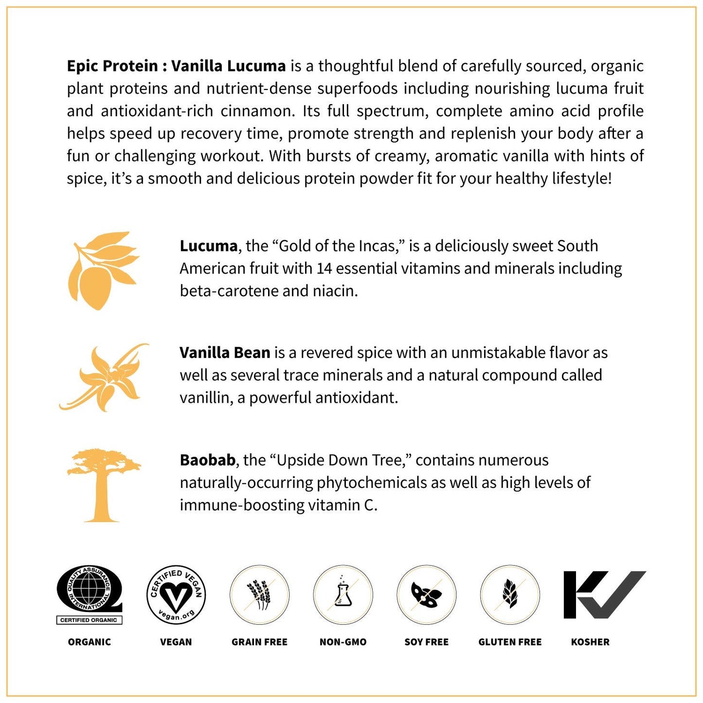 Epic Protein Vainilla Lúcuma 455g