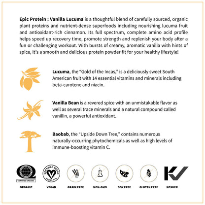 Epic Protein Vainilla Lúcuma 455g