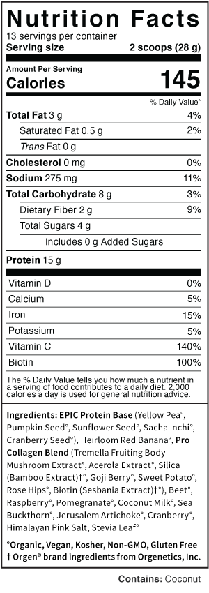 Epic Protein Pro Collagen 364g